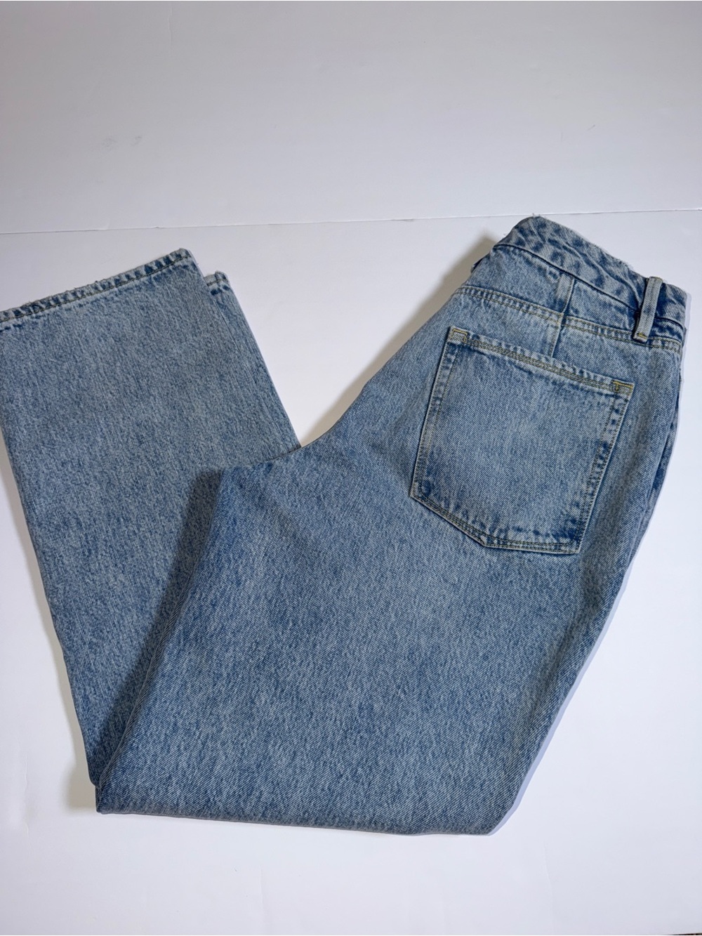 Good American Classic Light Blue Women’s Straight-Leg Jeans 6/28